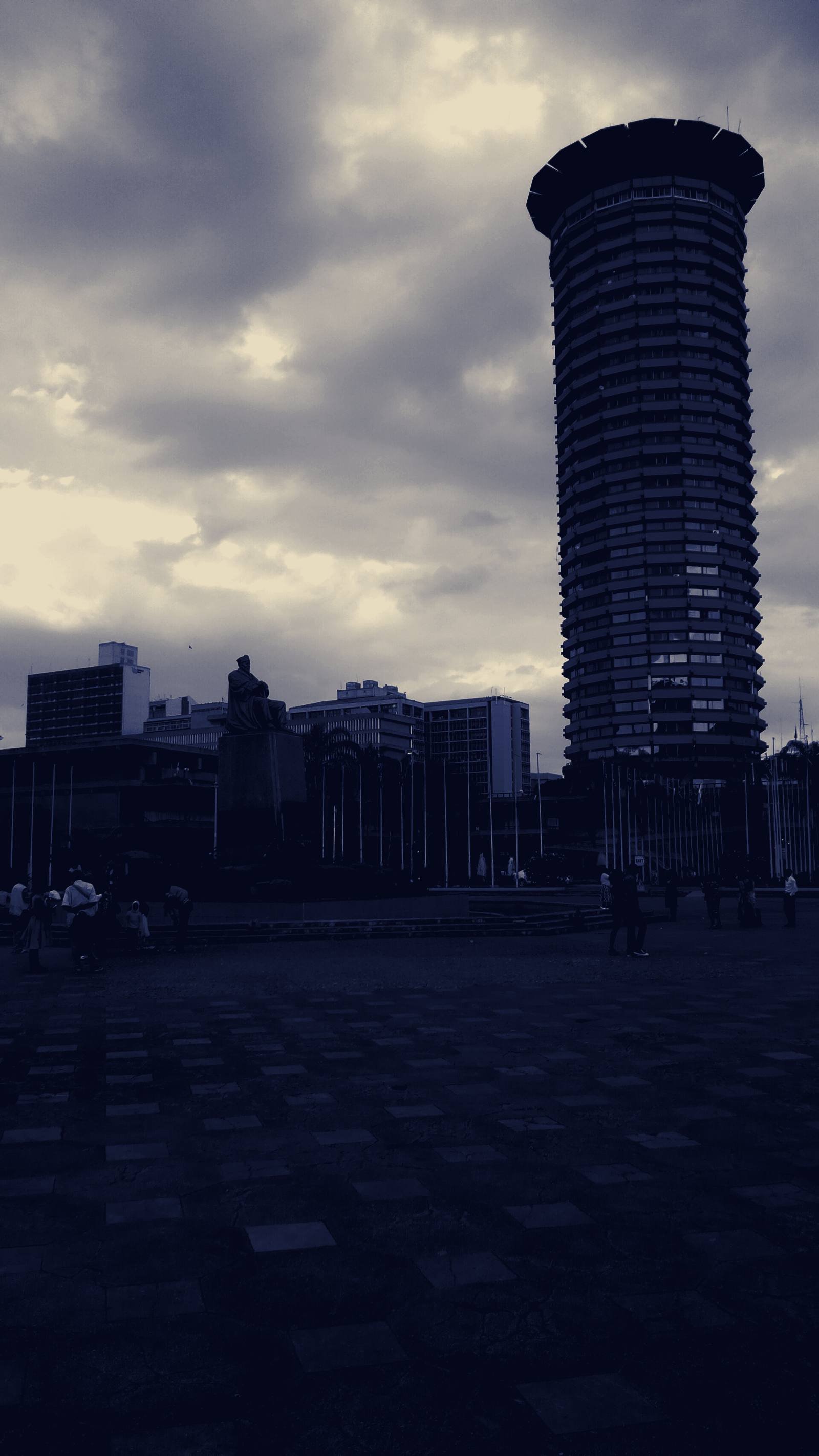 The Kenyatta International Conference Centre tower over City Square, Nairobi